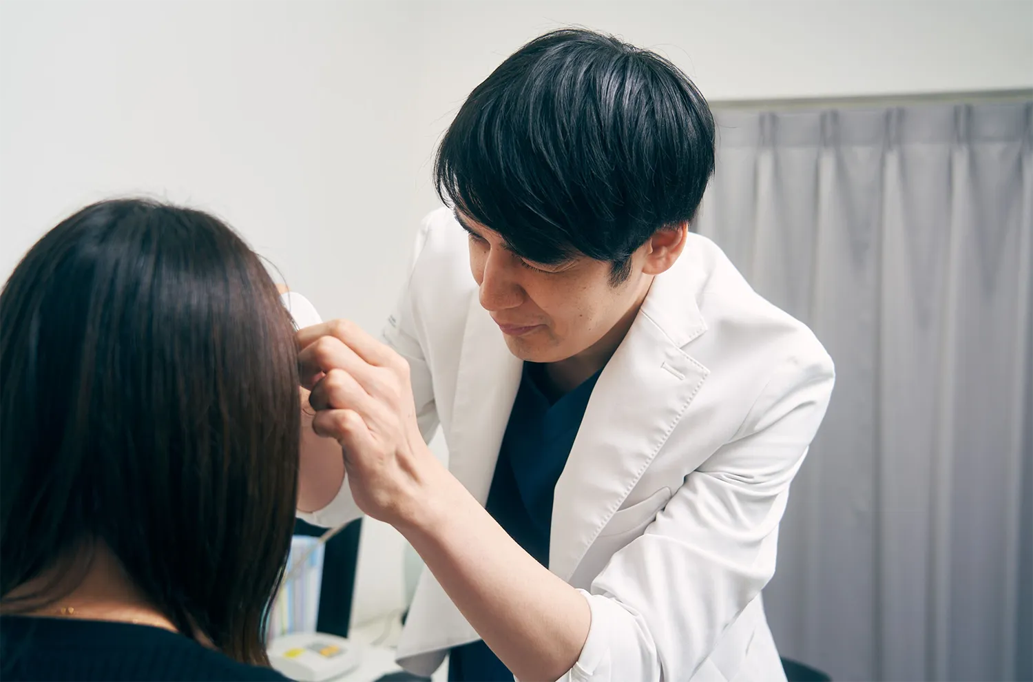 手術前の診察の様子