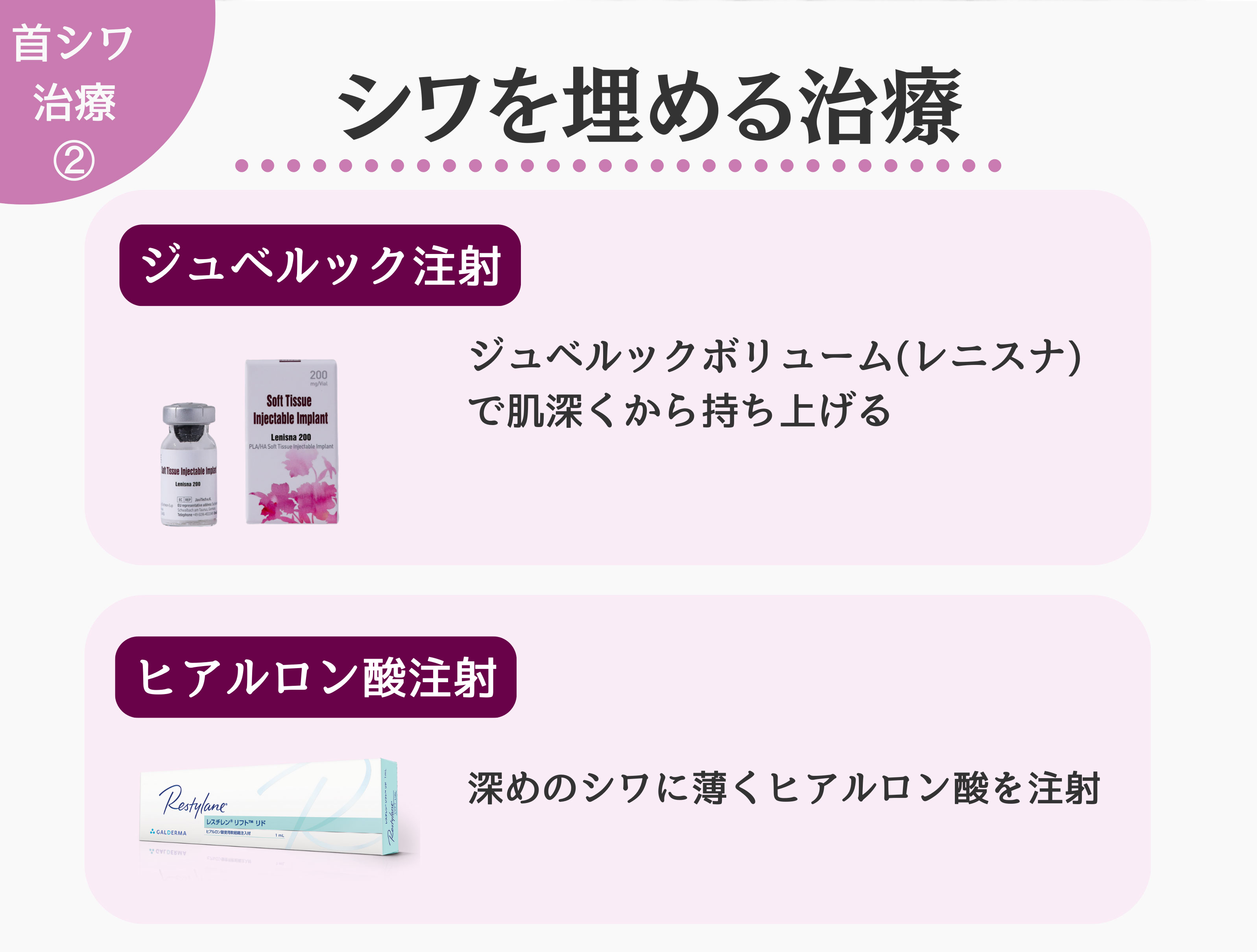シワを埋める治療